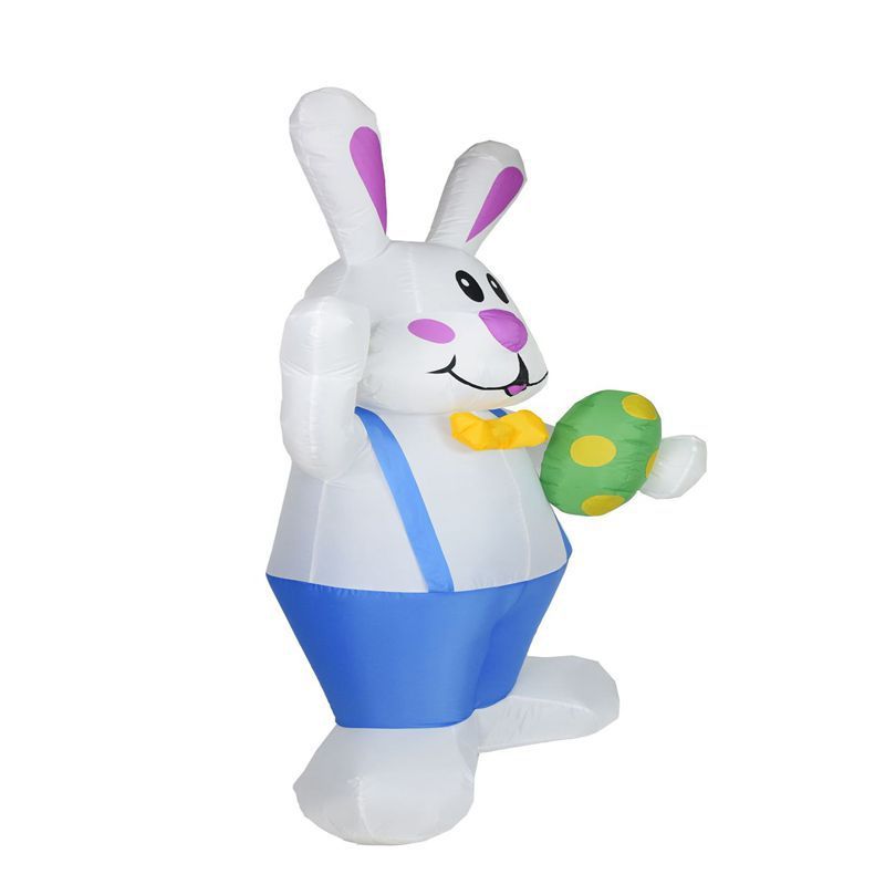 Easter Inflatable Bunny With LED Light Airblown Bunny Easter Decoration