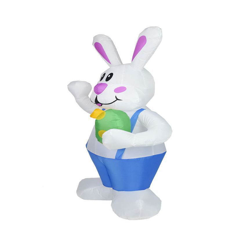 Easter Inflatable Bunny With LED Light Airblown Bunny Easter Decoration