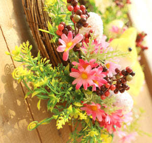 Easter Egg Rattan Wreath