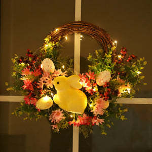 Easter Egg Rattan Wreath