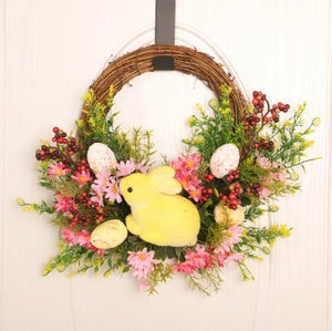 Easter Egg Rattan Wreath