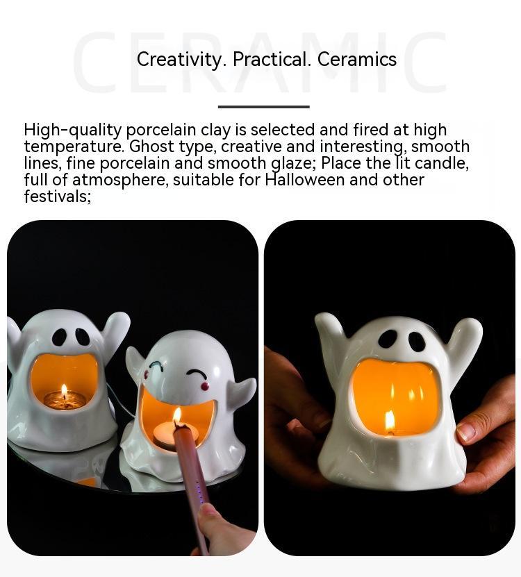 Special Halloween Ghost Festival Ceramic Craft Ornaments