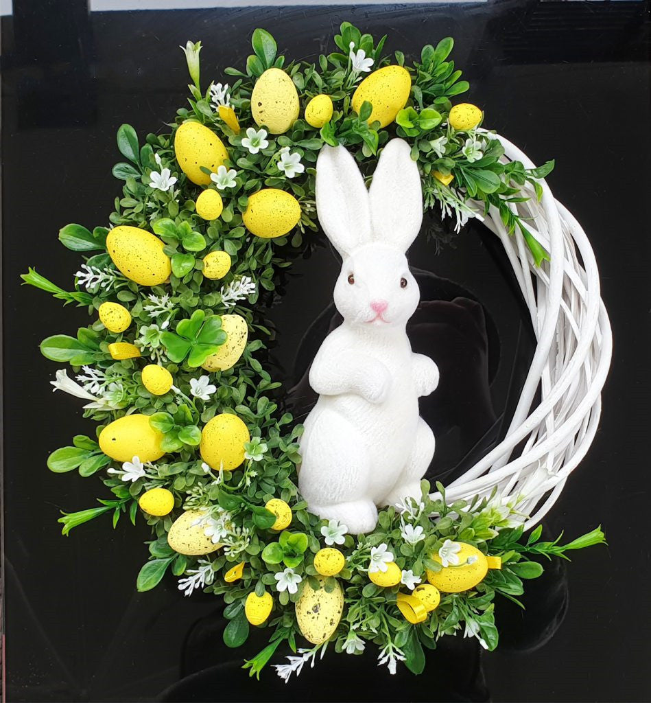 Bunny Wreath Decorative Easter Prop Gift