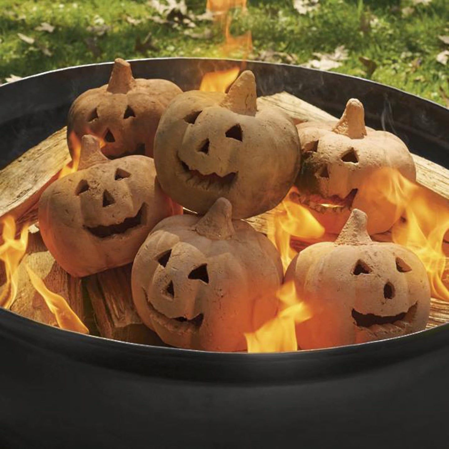 Halloween Pumpkin Campfire Stove Barbecue Party Decoration